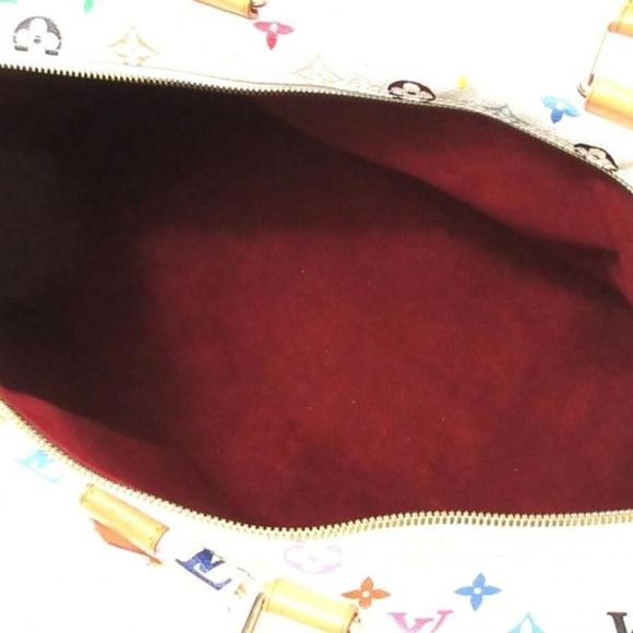 Louis Vuitton Boston Bag Monogram Multicolor Keepall 45 White - Picture 4 of 9